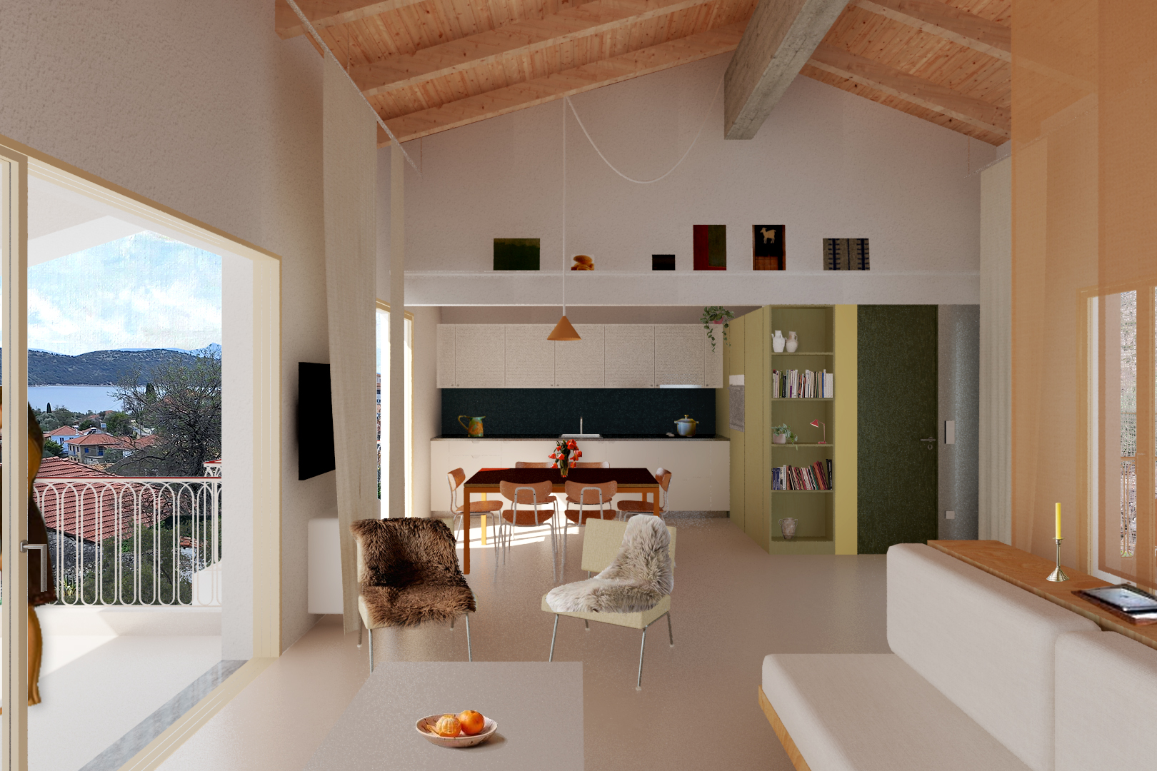 Living room in the Ionian - 250455 Screen 1 dareker tile